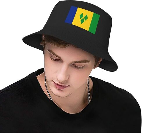 Cute Funny Flag Bucket Hat for Men Women Travel Sun Hat Packable Fishing Hat Outdoor Fisherman Cap in Saudi Arabia