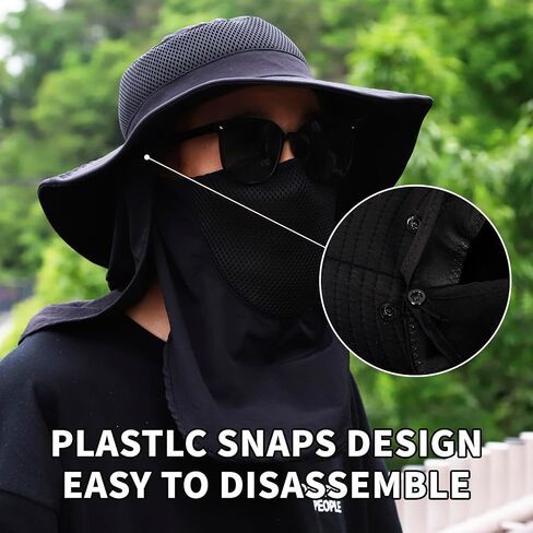 Outdoor Sun Hat Fishing Hat Women Wide Brim Sun Hat with Neck Flap Summer UV Protection Fishing Hat Hiking in Saudi Arabia