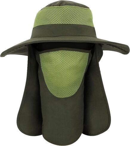 Outdoor Sun Hat Fishing Hat Women Wide Brim Sun Hat with Neck Flap Summer UV Protection Fishing Hat Hiking in Saudi Arabia