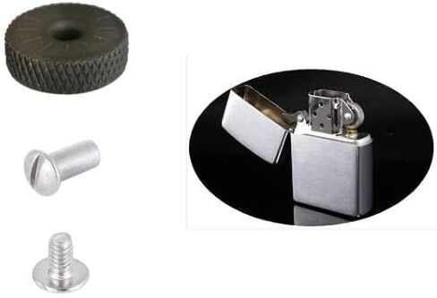 2pcs Universal Lighter Replacement Black Wheel with KD Rivet for Kerosene Lighters Flint, mydhjhl001 in Saudi Arabia
