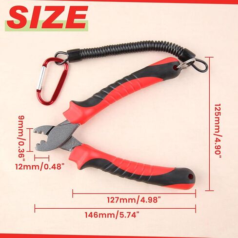 SPEEDWOX Fishing Crimping Tool Fishing Pliers for Single-Barrel Sleeves Crimper Tool Fishing Tackle Saltwater Fishing Gear Crimping Pliers Fishing Crimps for Fishing Line Single Barrel Crimp Sleeves in Kuwait