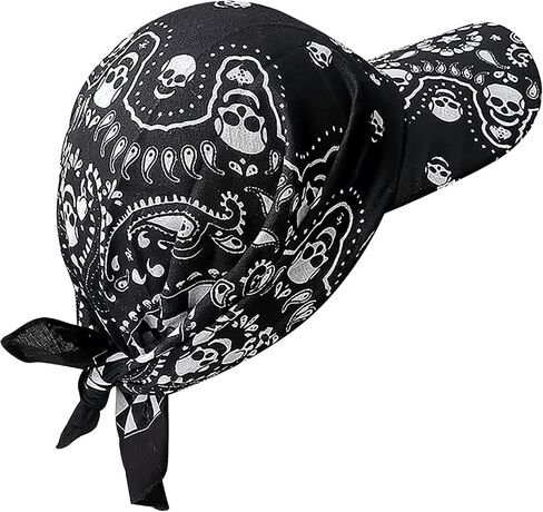 Sweat Wicking Cycling Cap Do Dew Rags with Brim Sun Protection Skull Beanies Quick Dry Headband Hat Bandana for Men Women in Saudi Arabia