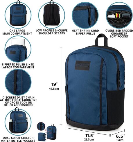 JanSport Pro Modular System Backpack - Black in Saudi Arabia