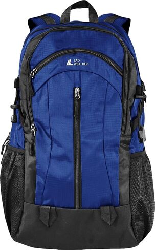 Water Resistant Backpack with USB Charging Port Water Bottle Pocket for Men Women College Business Travel (Black) in Saudi Arabia