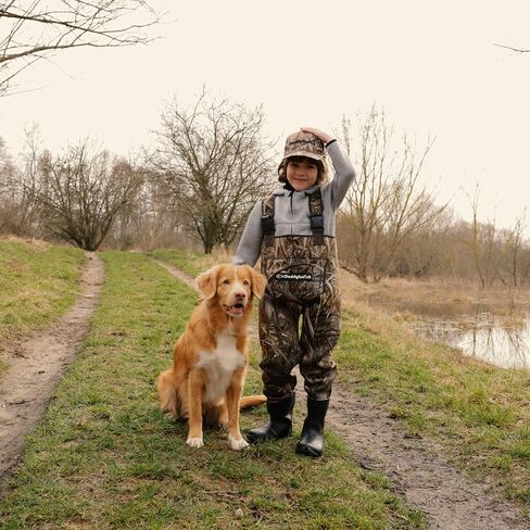 Neoprene Chest Waders for Kids and Adults, BootFoot, Fishing & Hunting with a Camouflage Caps, and a Wader Hanger in Saudi Arabia