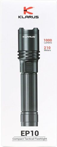 klarus EP10 USB-C Rechargeable Flashlight: 1000 Lumens Super Bright, 2600mah Battery, 6.3 inch, Small LED Powerful Flashlights for Home, Camping, Emergency in Saudi Arabia