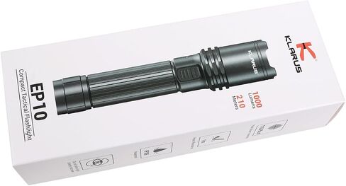 klarus EP10 USB-C Rechargeable Flashlight: 1000 Lumens Super Bright, 2600mah Battery, 6.3 inch, Small LED Powerful Flashlights for Home, Camping, Emergency in Saudi Arabia