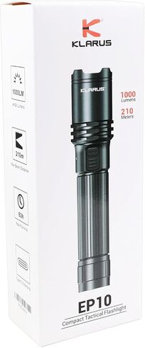 klarus EP10 USB-C Rechargeable Flashlight: 1000 Lumens Super Bright, 2600mah Battery, 6.3 inch, Small LED Powerful Flashlights for Home, Camping, Emergency in Saudi Arabia