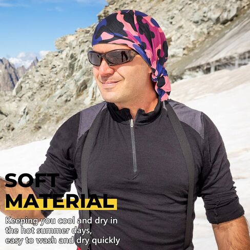 12 pcs Breathable Neck Gaiter Face Scarf Mask for Men Women Sun Protection Bandana Hiking, Cycling, Sports, Fishing in Saudi Arabia