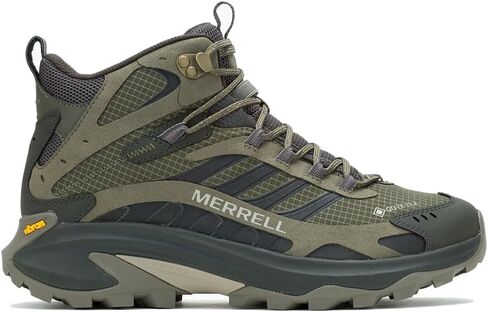 Merrell Men's Moab Speed 2 Mid GTX Hiking Shoe, Olive, 11.5 in Saudi Arabia