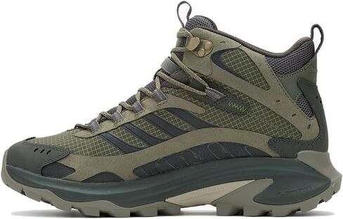 Merrell Men's Moab Speed 2 Mid GTX Hiking Shoe, Olive, 11.5 in Saudi Arabia
