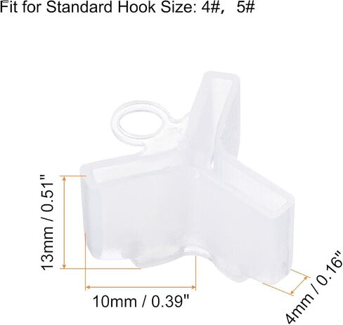PATIKIL Fishing Hook Bonnets, Plastic Treble Hook Cover Hook Safety Caps Protectors in Saudi Arabia
