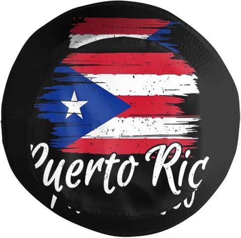 Puerto Rico Flag Bucket Hat Fashion Beach Sun Wide Brim Cap Outdoor Fisherman Hats for Women Men Teens in Saudi Arabia