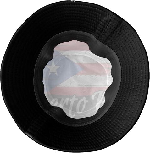 Puerto Rico Flag Bucket Hat Fashion Beach Sun Wide Brim Cap Outdoor Fisherman Hats for Women Men Teens in Saudi Arabia