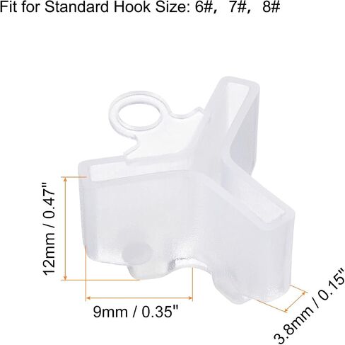 PATIKIL Fishing Hook Bonnets, Plastic Treble Hooks Cover Hook Safety Cap Protectors in Saudi Arabia