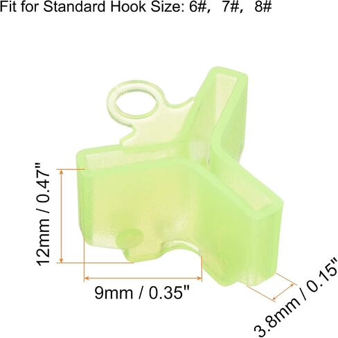 PATIKIL Fishing Hook Bonnets, Plastic Treble Hooks Cover Hook Safety Cap Protectors in Saudi Arabia