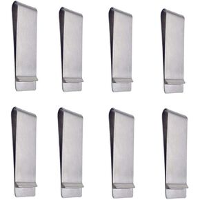 Qtopun Classic Cash Clips, Metal Credit Business Card Holder Money Paper Slim Clips for Women Men Office and Home