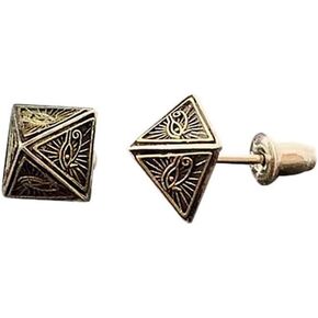 Vintage Praying Hands God's Eye Stud Earrings Evil Eye Protect Luck Earrings for Women and Men Jewerly