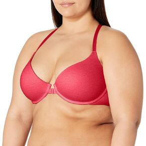 Undies.com Women's Front Closure T Shirt Bra for All Day Comfort with Plush Underwire & Adjustable T Back Straps
