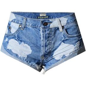 Womens Embroidered Floral Denim Shorts Slim High Rise Plus Size Raw Edge Hem Stretch Jean Shorts