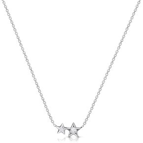 Amberta Women 925 Sterling Silver Celestial Choker