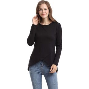 بلوزة Sofishie بياقة دائرية وحاشية عالية ومنخفضة in Kuwait