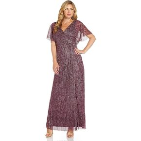 Adrianna Papell Women's Metallic Blouson Gown in Saudi Arabia