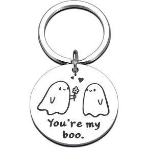 Gifts for Boyfriend You Are MY Boo Halloween Keychain Funny Anniversary Wedding Christmas Stocking Stuffer Ghost Love Boo Basket Valentines Gifts for Girlfriend Couple in Bulk