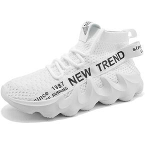 Men's Fashion Sneakers Non Slip Running Shoes Athletic Tennis Walking Casual Shoes Street High Top Sneakers