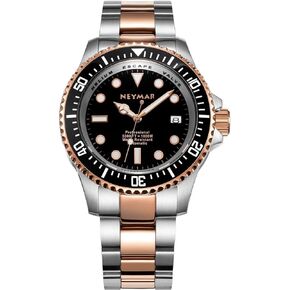 NEYMAR 44mm men's 1000m diver Japanese automatic sport stainless steel watch