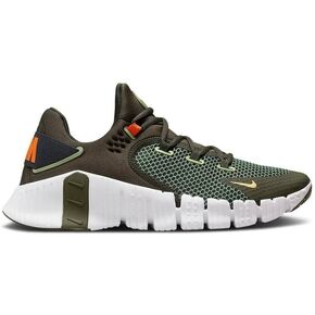 Nike Free Metcon 4"Cargo Khaki/Safety Orange/White/Sequoia Unisex Training Shoe Size 9
