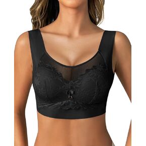 Womens Soft Lace Seamless Bras Wireless Bras Full Coverage No Underwire Comfort Daily Bras Sleep Wirefree Bras