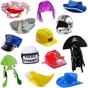 Funny Party Hats Photo Prop Hats 6 Assorted Dress Up Costume & Party Hats
