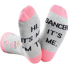 Dancer Gift Dance Teacher Appreciation Gift Hi It's Me I'm The Dancer Socks Gift for Dance Coach Dance Lover Gift