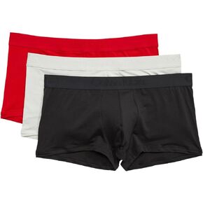 Calvin Klein CK Black Low Rise Trunks 3-Pack Rouge/Lunar Rock/Black M (32"-34")