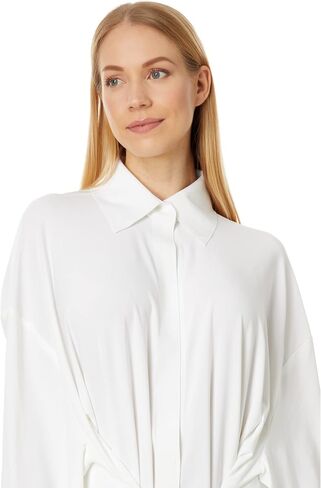 Norma Kamali Women's Oversized Ty Front Nk Shirt in Saudi Arabia