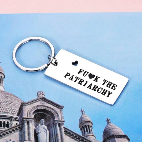 FCK The Patriarchy Keychain Gifts for Her Women Stocking Stuffers for Female Girl Rights Activist Gift for Girl Power Keyring for Mom Sister Female Valentine's Day Christmas Gift Keepsake for Friend in Saudi Arabia