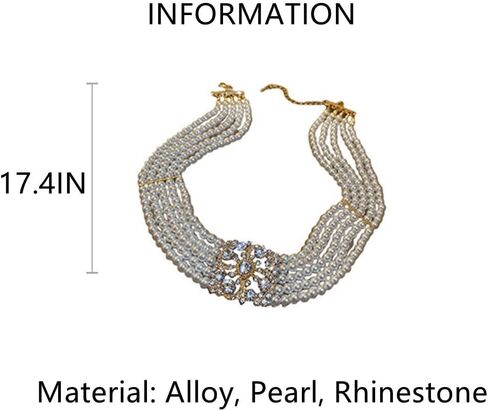fxmimior Pearl Gold Flower Vintage Wedding Accessories Women Necklace Sexy Elegant Jewelry Choker Bar Wear in Saudi Arabia