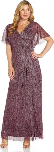 Adrianna Papell Women's Metallic Blouson Gown in Saudi Arabia