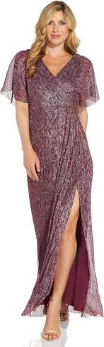 Adrianna Papell Women's Metallic Blouson Gown in Saudi Arabia