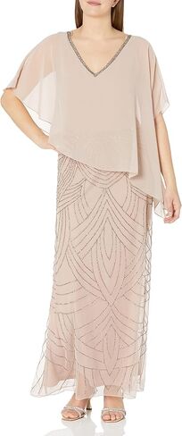 J Kara Women's Pop Over with Beaded Bottom Petite in Saudi Arabia