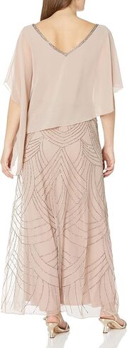 J Kara Women's Pop Over with Beaded Bottom Petite in Saudi Arabia