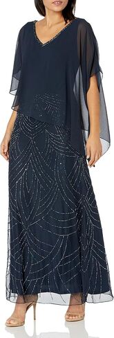 J Kara Women's Pop Over with Beaded Bottom Petite in Saudi Arabia
