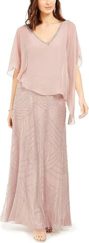 J Kara Women's Pop Over with Beaded Bottom Petite in Saudi Arabia