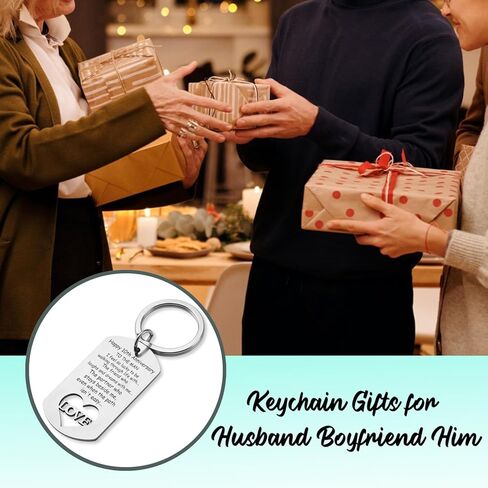 سلسلة مفاتيح للذكرى السنوية الخامسة والسادسة والثامنة والعاشرة و11 و13 و15 و20 و25 و30 من كليسيليكس، مناسبة كهدية للذكرى السنوية للزفاف والزوج والصديق in Kuwait