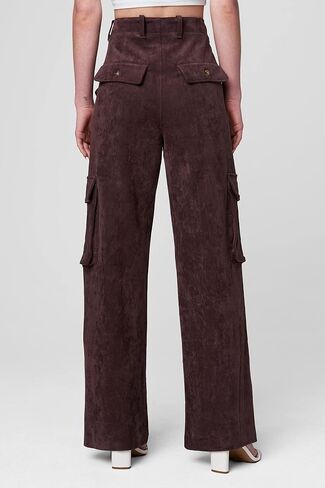 [BLANKNYC] Womens Franklin Faux Suede Cargo Pant, Zinfandel, 24 US in Saudi Arabia