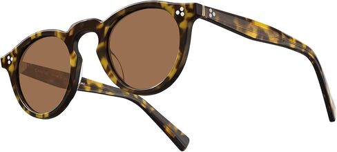 CARFIA Retro Polarized Sunglasses for Men UV400 Protection Round Handmade Acetate Driving Vintage Style Shades in Saudi Arabia