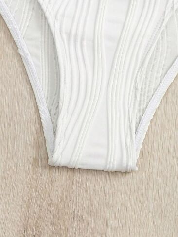 OYOANGLE Women's Spaghetti Strap High Waist Swimwear Bandeau Bikini Swimsuit Two Pieces Bikini Set in Saudi Arabia