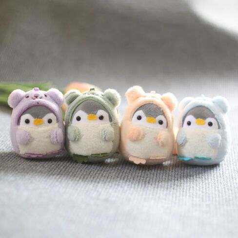سوبر لطيف Kawaii ارتداء الملابس تأثيري لينة أفخم البطريق المفاتيح بنين بنات قلادة معدنية حلقة رئيسية المفاتيح in Kuwait