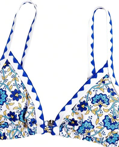 WDIRARA Women's Ditsy Floral Print Cut Out Thong Micro Bikini Set 2 Piece Swimsuits Spaghetti Strap Bathing Suits in Saudi Arabia